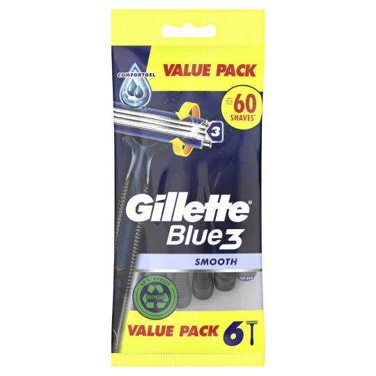 Gillette Blue 3 Smooth Einwegrasierer 6ST 3 Gillette Blue 3 Smooth Einwegrasierer 6ST