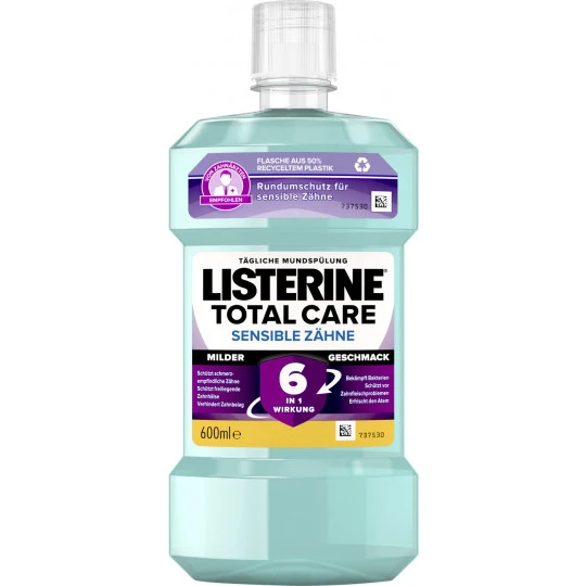 Listerine Total Care Sensible Zähne Mundspülung 600ML 3 Listerine Total Care Sensible Zähne Mundspülung 600ML