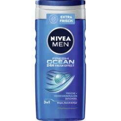 NIVEA Men 3in1 Duschgel Fresh Ocean 24H Fresh Effect 250ML